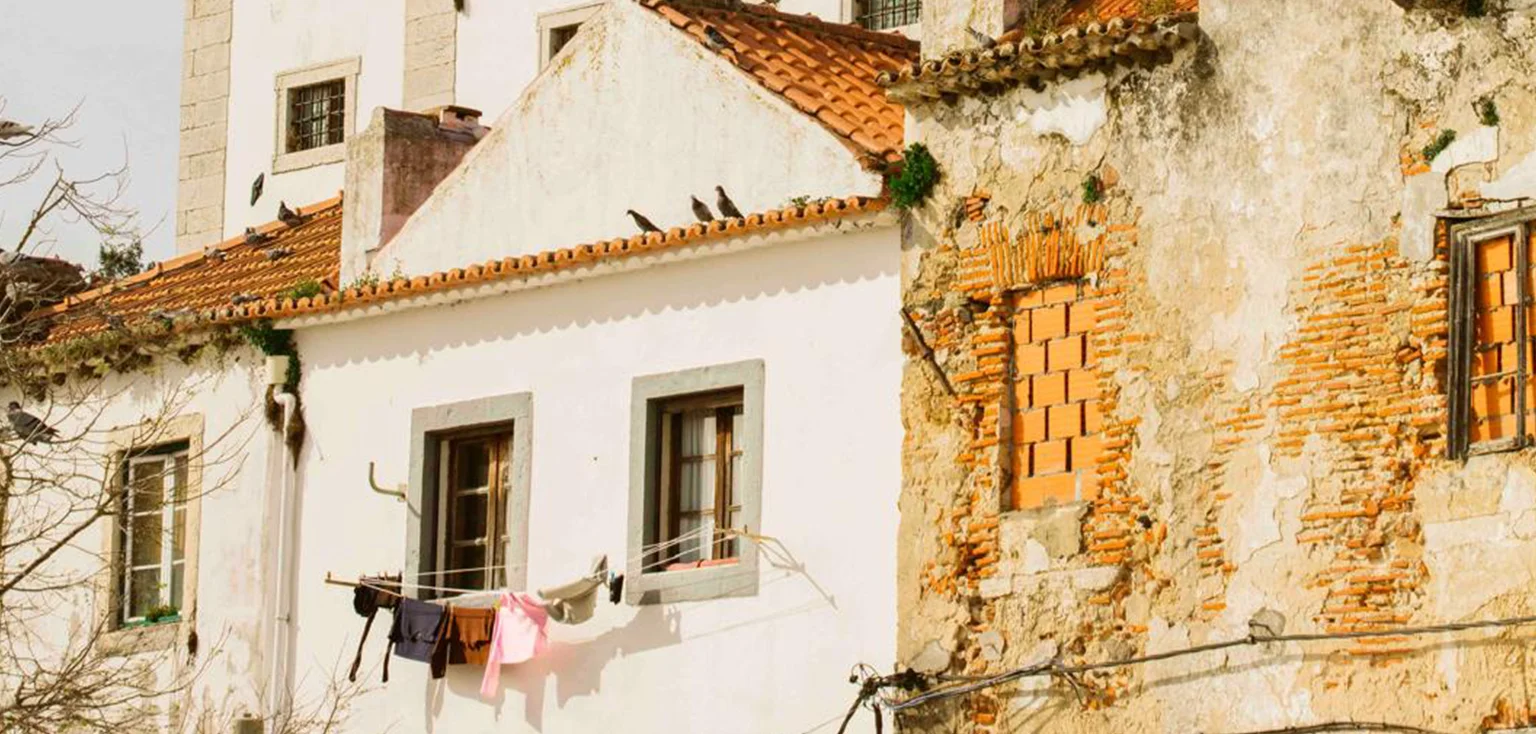 Historic church towers in Comporta, near Casa Fortunato
