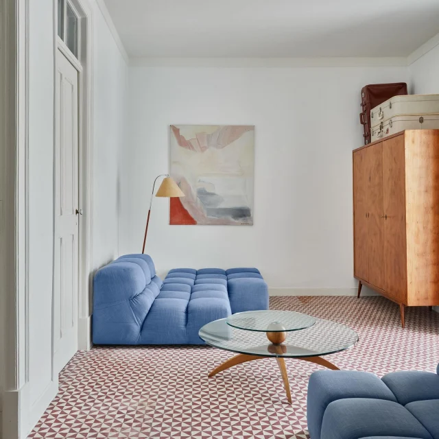 -
Blue squares 💙

In a personal way, Casa Fortunato has a natural DNA of design and creativity, which is the foundation
of our work. We believe the space you inhabit should speak in a dialogue that’s personal to you. Having
built up a diverse portfolio, we offer you a comprehensive design process to create a space you are
seeking to own or manage.

The Tufty-Time sofa by Patricia Urquiola for B&B Italia, gives a seductive lounger in cornflower blues to our rooms. 
photos 1 and 2 - Casa Fortunato Alcácer do Sal 
photo 3 - Casa Fortunato Lisboa 
photo 4 - Casa Fortunato apartment

This is our calling card.
We look forward to seeing you real soon.
Hugs,
Filipa, António and our lovely family. xx