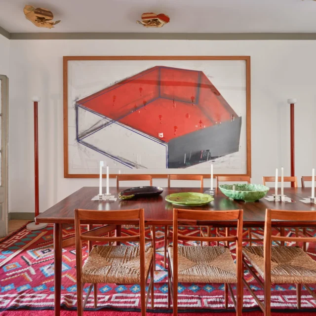 Art Collectors

This José Pedro Croft work was welcomed to our first weekend house in Alentejo @landvineyards_residences
We find it a masterpiece that we are lucky to admire in our home. When we made the interiors of the first Casa Fortunato in Lisbon we immediately put it together with the “flower power” red couch in the main living room and share it with our dear Guests. Now, at Casa Fortunato in Alcacer do Sal we decided to change it for the dinning ambience and it looks astonishing !!!
Can’t wait to introduce you to José Pedro Croft’s work, come and visit Casa Fortunato. 
Looking forward to welcome you!
Hugs,
Filipa & António